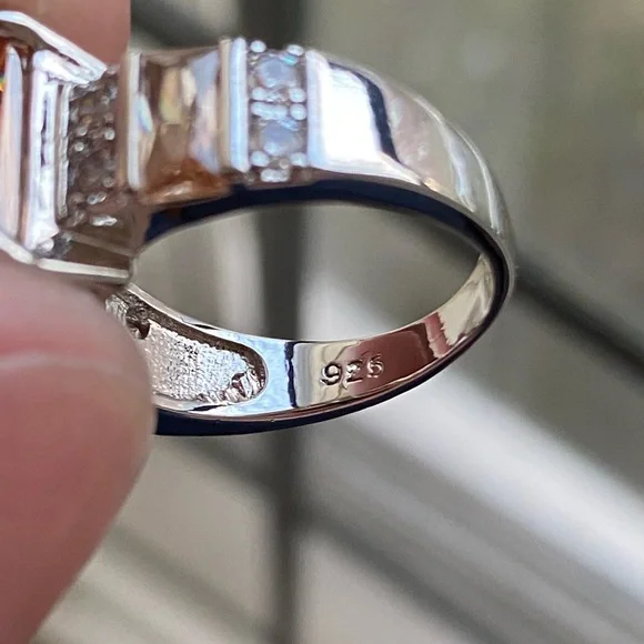 NIB Sterling silver and Morganite ring 💍 - Picture 6 of 9